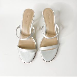 Reformation White Strappy Heel size 6.5M